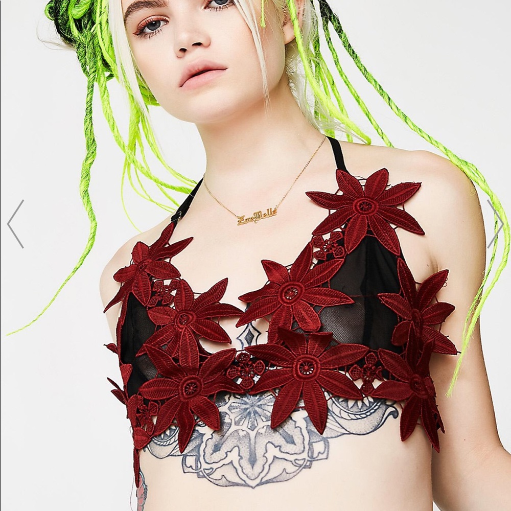 WITCHES GARDEN BRA TOP sold out on dolls kill